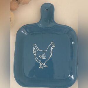 Easter Hen Blue Spoon Rest Brand New. Approximately 10 Inches Height.
